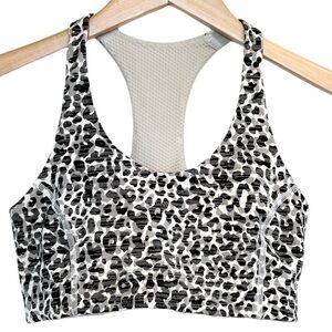 Outdoor Voices, Doing Things Sports Bra, Snow Leopard, Small